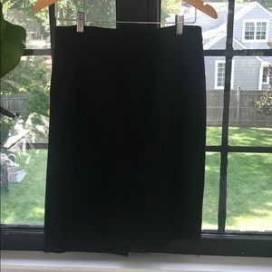 J. Crew No. 2 Pencil Skirt in Black Wool